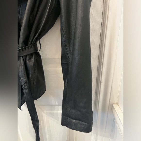 Michael Kors Leather Jacket with silver studs - Picture 6 of 16